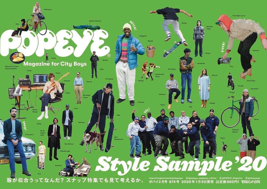 POPEYE_Magazineさんのインスタグラム写真 - (POPEYE_MagazineInstagram)「ポパイの最新号はいよいよ明日発売！特集は４年ぶりの「Style Sample」です。海外７都市・日本全国８都市での取材に加え、ＮＢＡプレイヤーや世界の可愛い女優たちまで、400人以上のスナップが詰まっています。のんびり眺めて、今年もスタイルについて考えよう。#popeyemagazine #stylesample」1月8日 18時32分 - popeye_magazine_official