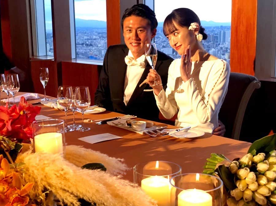 のインスタグラム：「大好きな2人の結婚式へ💍 本当に最高に嬉しい😭 とっても幸せな時間でした❤️ まだ余韻に浸っておる…  #李忠成#樋場早紀#結婚式#wedding」