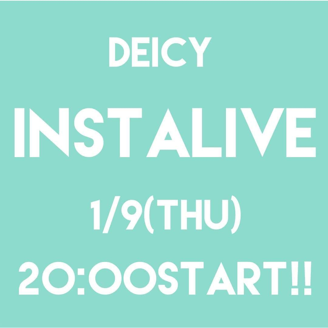 デイシーさんのインスタグラム写真 - (デイシーInstagram)「DEICY instaLIVE♡ 1/9（thu）20:00START‼︎ . . .  明日20:00よりインスタライブにて 1月の新作のご紹介を紹介していきます‼︎ 是非チェックしてみて下さいね✨  ストーリズにてご質問も募集中♥️‼︎ @deicy_official  #deicy #mecouture #deicypress#deicypreorder #pr #2020 #spring  #new #instagood #instalive #live #デイシー #ミークチュール #受注会 #新作  #インスタ#インスタライブ」1月8日 19時26分 - deicy_official