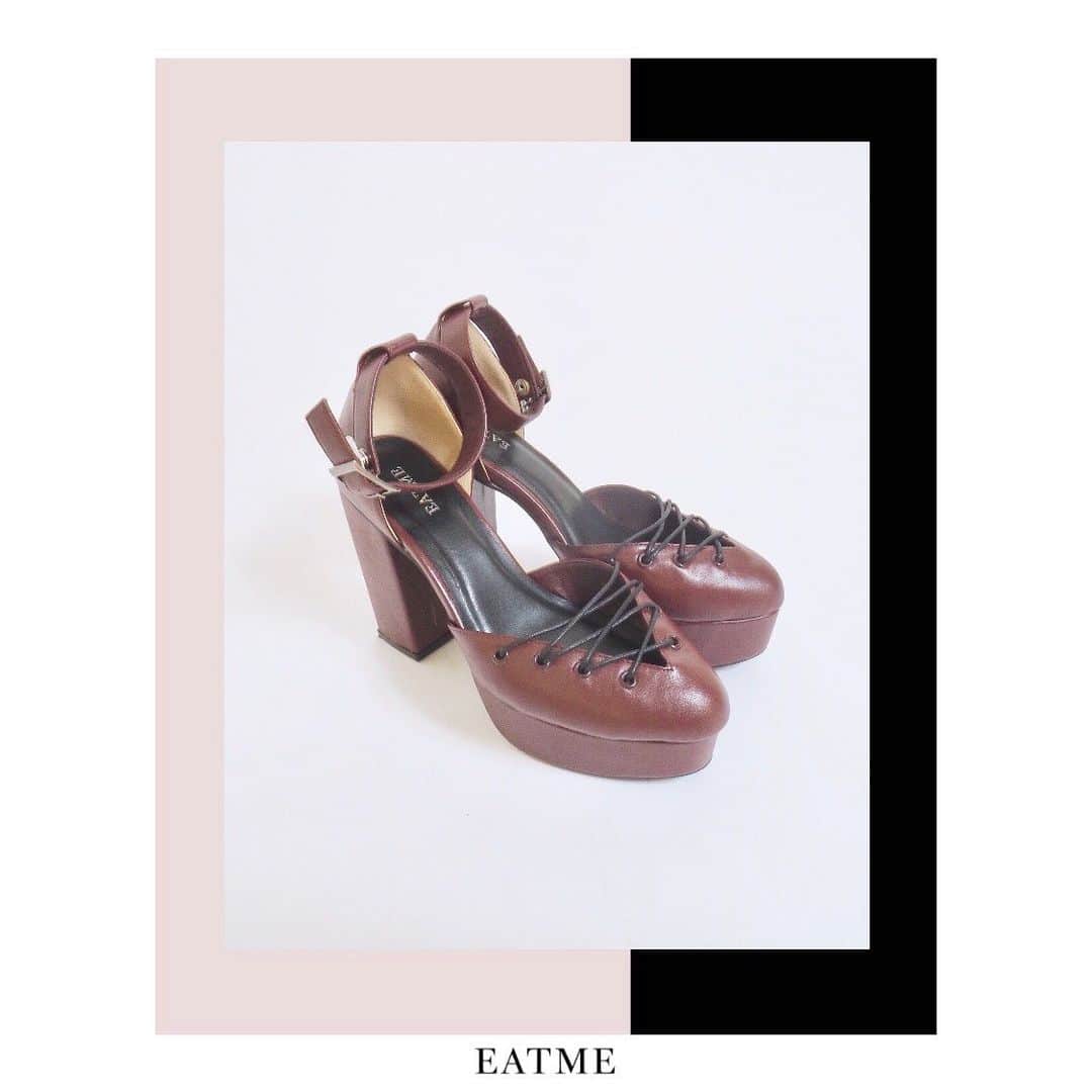 EATMEさんのインスタグラム写真 - (EATMEInstagram)「1.8 update... #EATME #JANUARY #NEW #ITEM #COLOR #VARIATION #🎨 パンプス➡︎1.14発売予定 . TOP画面のURLからEATME WEB  STOREをCHECK💁🏻‍♀️ @eatme_japan . Vカットレースアップパンプス（ #PUMPS ） ¥13,000（+tax） COLOR🎨:RED.BLK.PNK SIZE📐:S（22.5cm) M（23.5cm）、L（24.5cm） . #EATME_STYLING #eatmejapan #イートミー」1月8日 19時40分 - eatme_japan