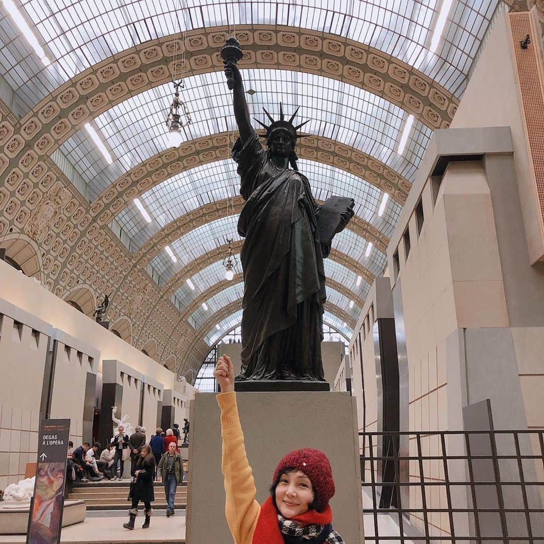 南果歩さんのインスタグラム写真 - (南果歩Instagram)「#orsay  #sculpture  #statueofliberty  #france #paris #musium #フランス #パリ #美術館 #自由の女神 #南果歩 #南果歩アート散歩 #japaneseactress #kahominami」1月8日 19時54分 - kaho_minami