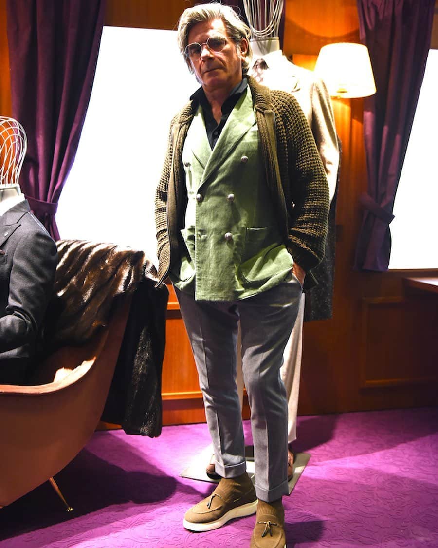 のインスタグラム：「#pitti #pittiuomo #pittiuomo97 #pitti97 #pittiimmagine #pu97 #pittiimmagineuomo97 #mensstyles #menswear #menwithclass #mensfashion #mensstreetstyle #classicwear #mensstyle #dapper  #luigilardini #lardini」