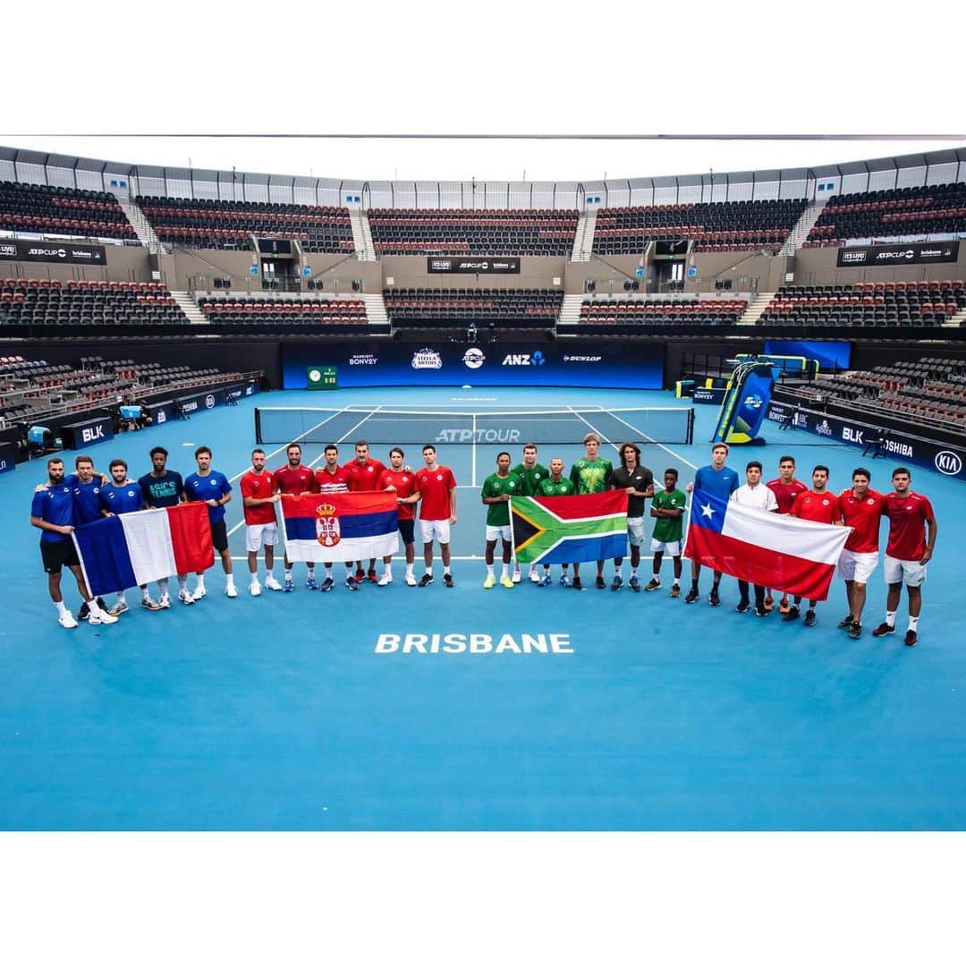 ジル・シモンさんのインスタグラム写真 - (ジル・シモンInstagram)「TEAM FRANCE 🇫🇷 #ATPCup」1月9日 2時11分 - gillessimonactu