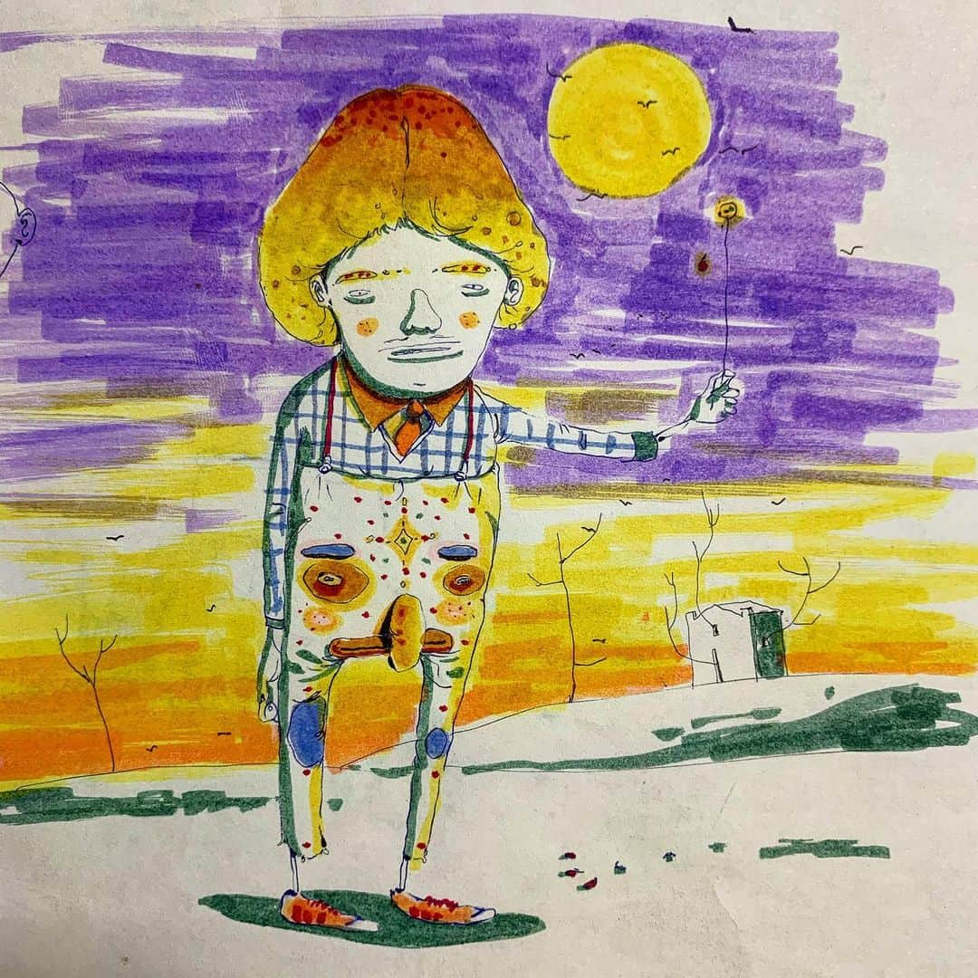 osgemeosさんのインスタグラム写真 - (osgemeosInstagram)「Desenhando nossa vida ... drawing our life ...」1月9日 2時14分 - osgemeos