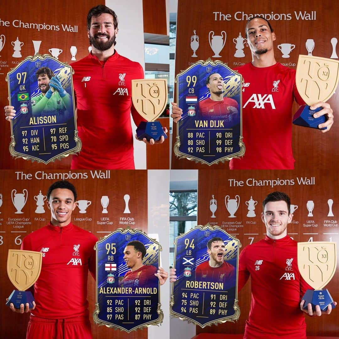 リヴァプールFCさんのインスタグラム写真 - (リヴァプールFCInstagram)「Superb 🙌 Four more Reds are now available in the @easportsfifa Team of the Year 🤩 #TOTY #FIFA20 #FIFA」1月9日 3時02分 - liverpoolfc