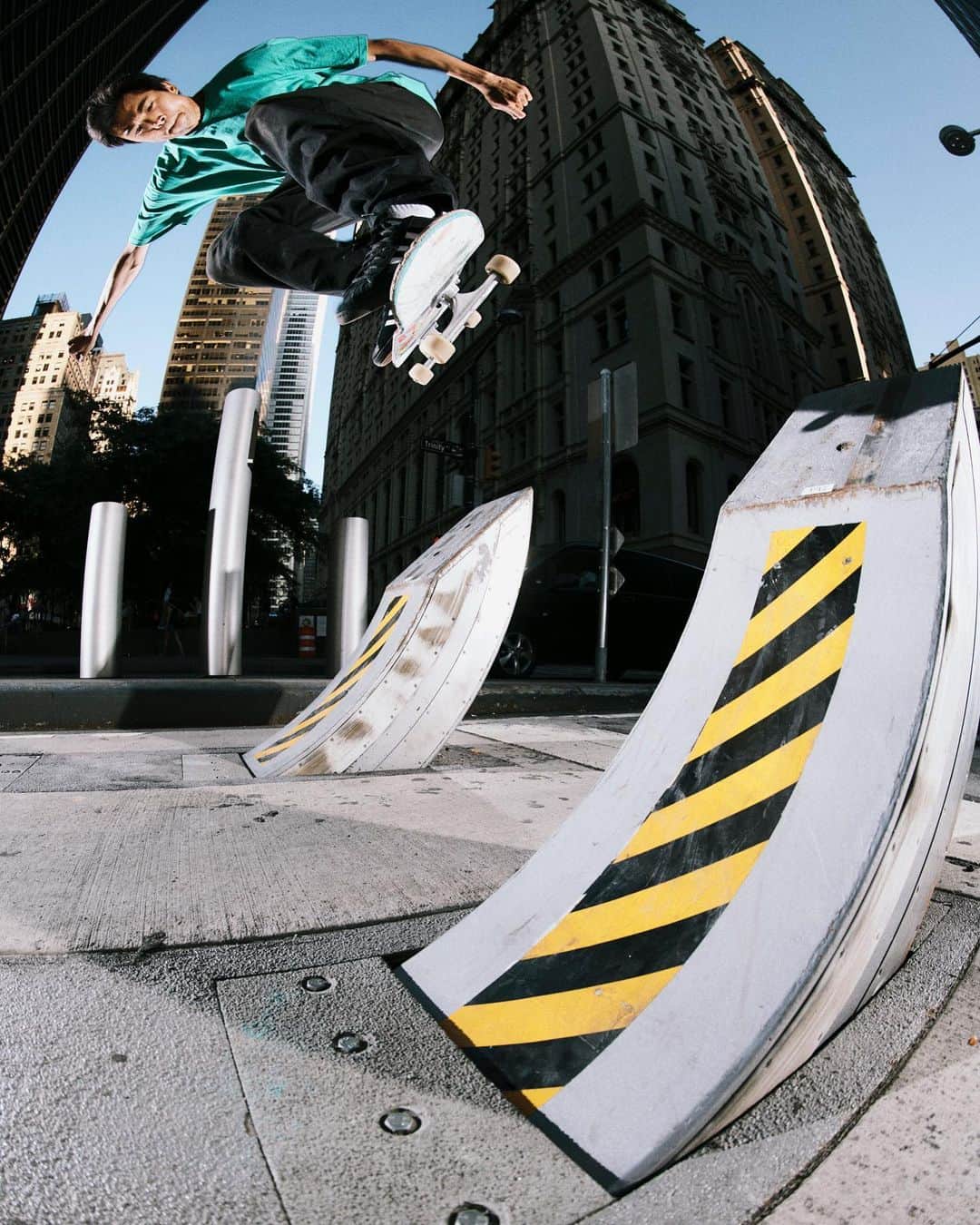adidas Skateboardingのインスタグラム：「Filling in the blanks /// @shin_sanbongi goes backside in New York with 📸 @zandertaketomo. As seen in his recent interview with Thrasher Magazine. • #adidasSkateboarding #ShinSanbongi #ThrasherMagazine」