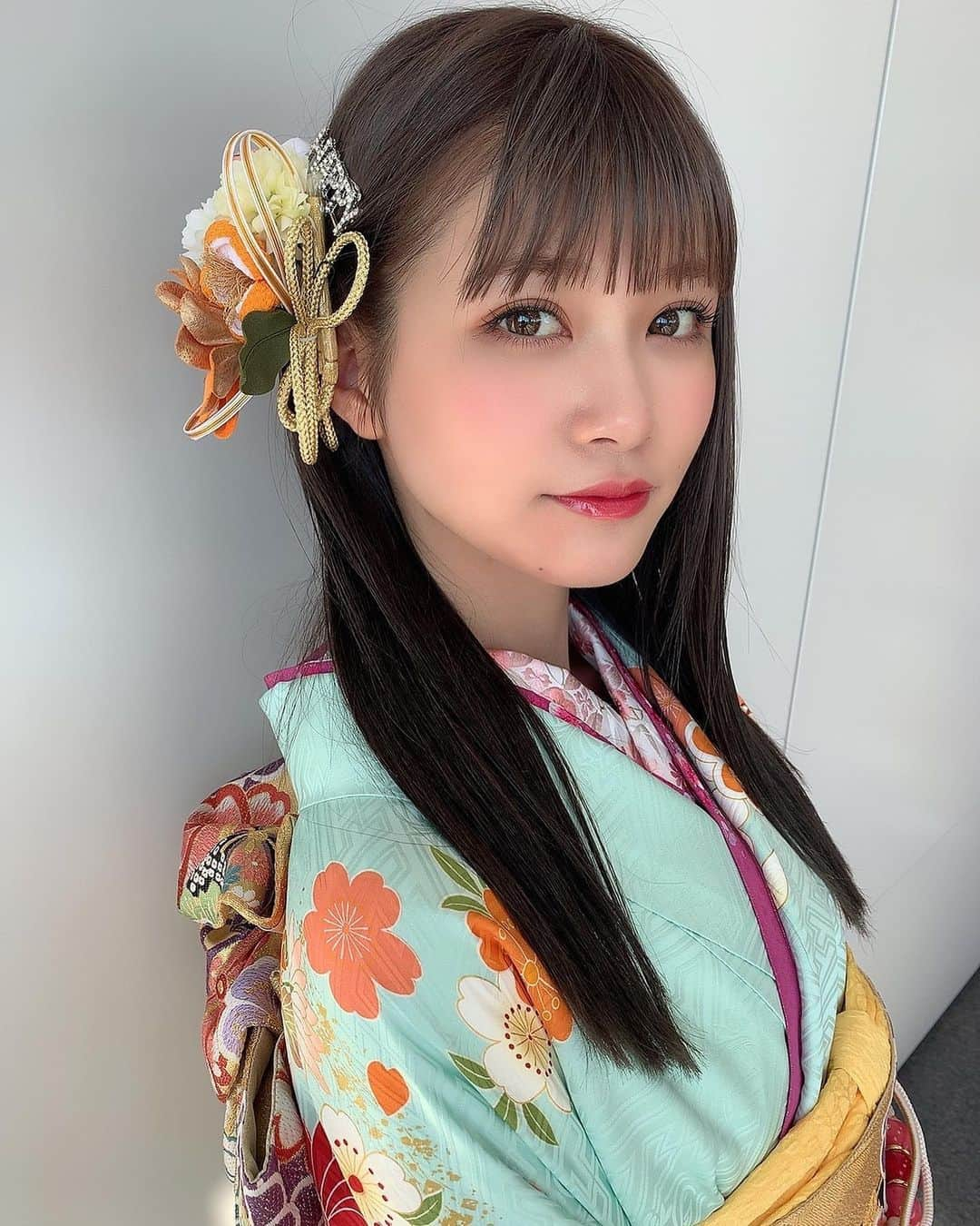 生見愛瑠さんのインスタグラム写真 - (生見愛瑠Instagram)「晴れ着撮影でした🎍💗 #鈴乃屋」1月9日 17時55分 - meru_nukumi