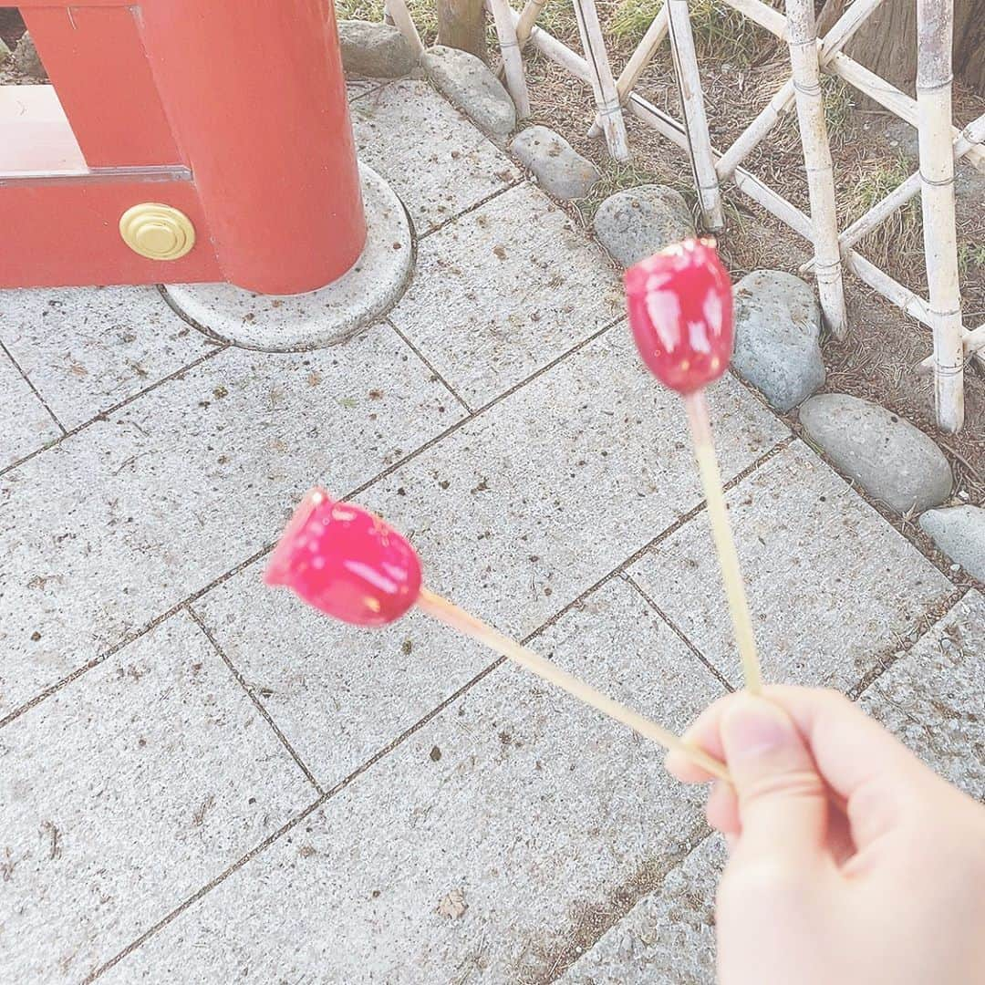 千葉恵里さんのインスタグラム写真 - (千葉恵里Instagram)「鎌倉に行った時の💗 ・ フルーツ飴は自分で作るぐらいすき♡ ・ ・ ・ #鎌倉 #フルーツ飴 #ぶどう  #大好き」1月9日 13時16分 - eriierii_1027