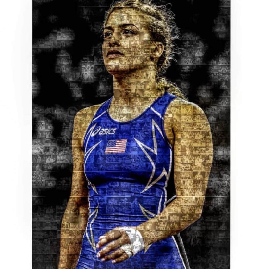 のインスタグラム：「Zoom in, zoom out.  Focus & perspective. Thanks @geoffriccio for this photo ❤️📸 #wrestling #photography #moments #olympics #tokyo2020 #vision #athlete #training #livingthedream #dreamjob」