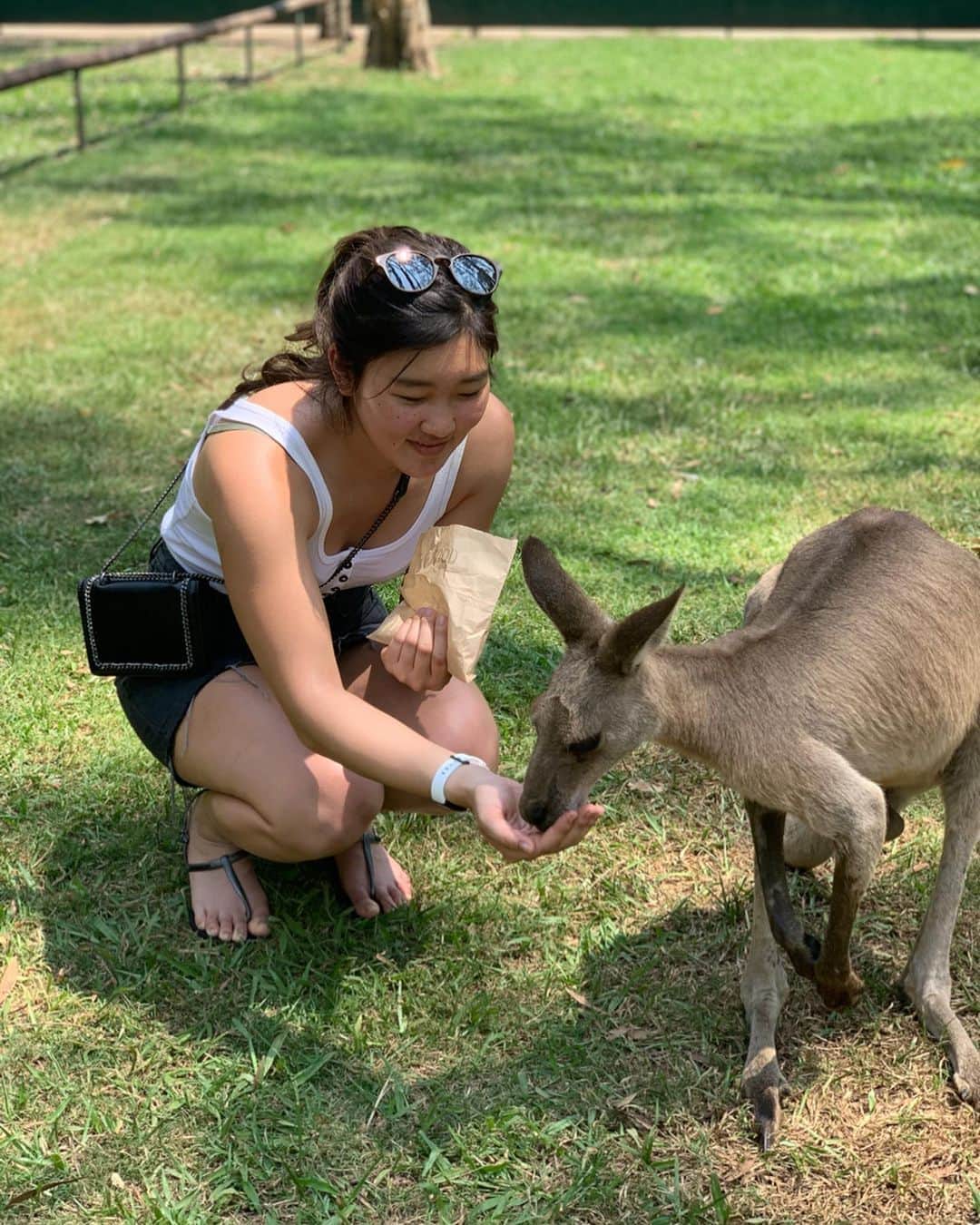 畠山紗英のインスタグラム：「Enjoying the hot weather with nice sunshine here in Australia🇦🇺」
