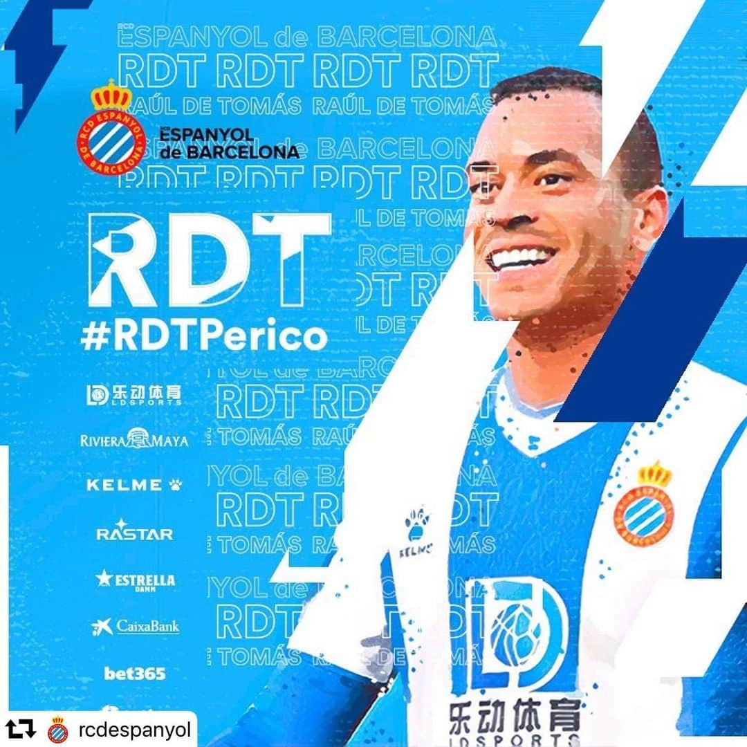 LFPさんのインスタグラム写真 - (LFPInstagram)「A 🆕 'perico' is here! 🔥 • ¡Bienvenido de nuevo, @rauldetomas17! 💙 • #LaLiga #LaLigaSantander #Espanyol #RDT #Football」1月9日 19時22分 - laliga