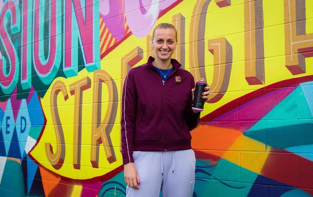 PetraKvitovaさんのインスタグラム写真 - (PetraKvitovaInstagram)「Petra the graffiti artist? 🤔 There's a first time for everything! @brisbanetennis」1月9日 20時44分 - petra.kvitova