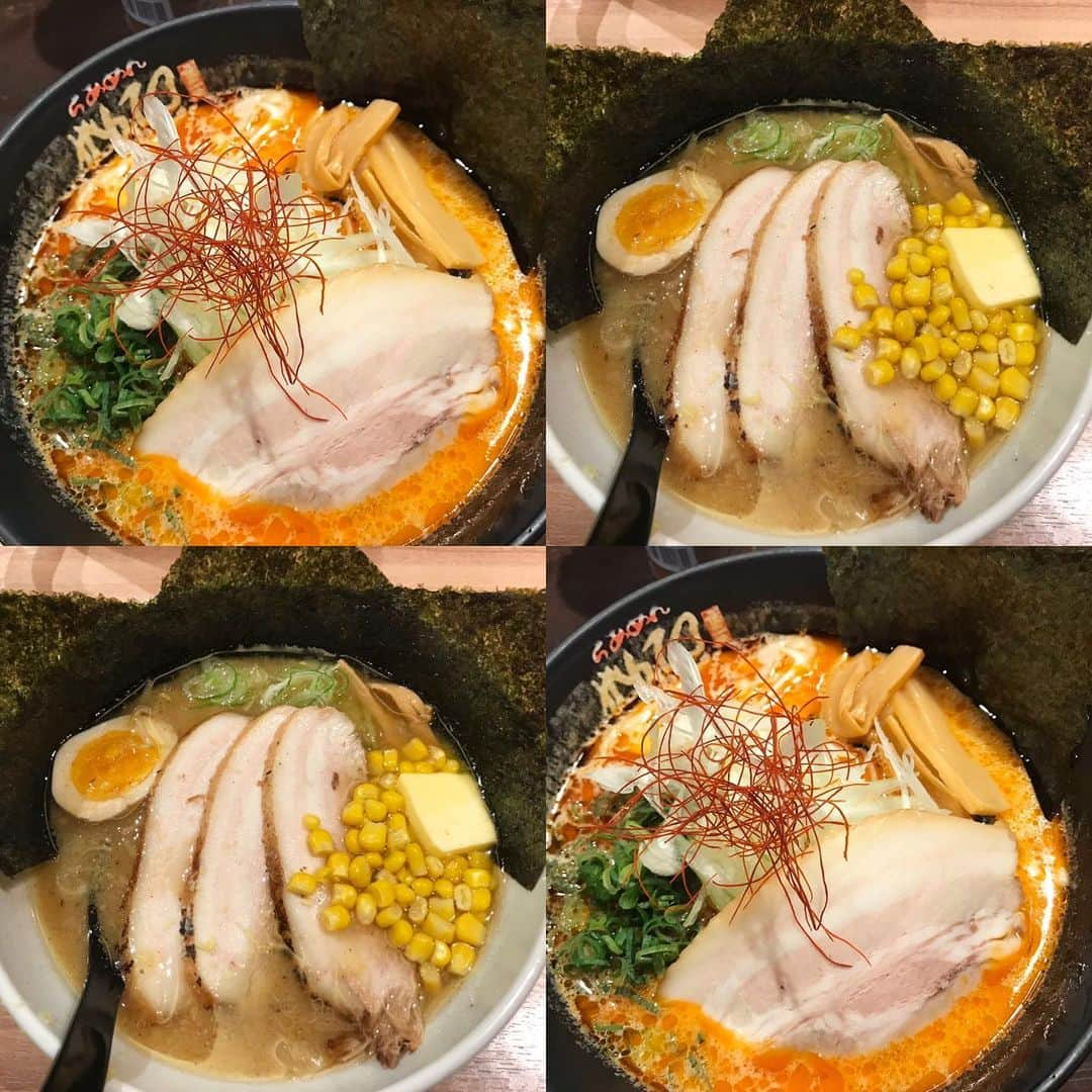 川崎優さんのインスタグラム写真 - (川崎優Instagram)「. . 今日の辛味噌ラーメンと昨日の味噌ラーメン。おひるごはん！ #味噌ラーメンに夢中🥰 #北海道ロケ #うまいもの博 #大丸博多天神店 . #ロケごはん #バリはや #バリはやロケ2020 #もぐもぐ旅ロケ2020」1月9日 21時13分 - yuu__noir