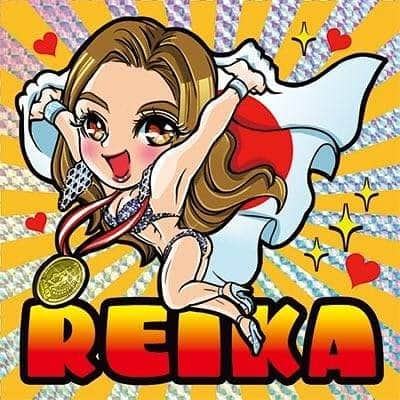 REIKAさんのインスタグラム写真 - (REIKAInstagram)「. 【vol.2】 なんと❤❤ REIKAステッカー(ビキニ選手バージョン&アジアチャンピオンバージョン)が出来ました❤  可愛いすぎる😭 デザイン完璧すぎる😭  あまのっち様❤ ありがとうございます✨✨✨✨✨✨ . 欲しい方は言ってね❤ 2枚セットで1500円です❤ オートサロンも持っていくよ❤」1月9日 22時05分 - reika_japan