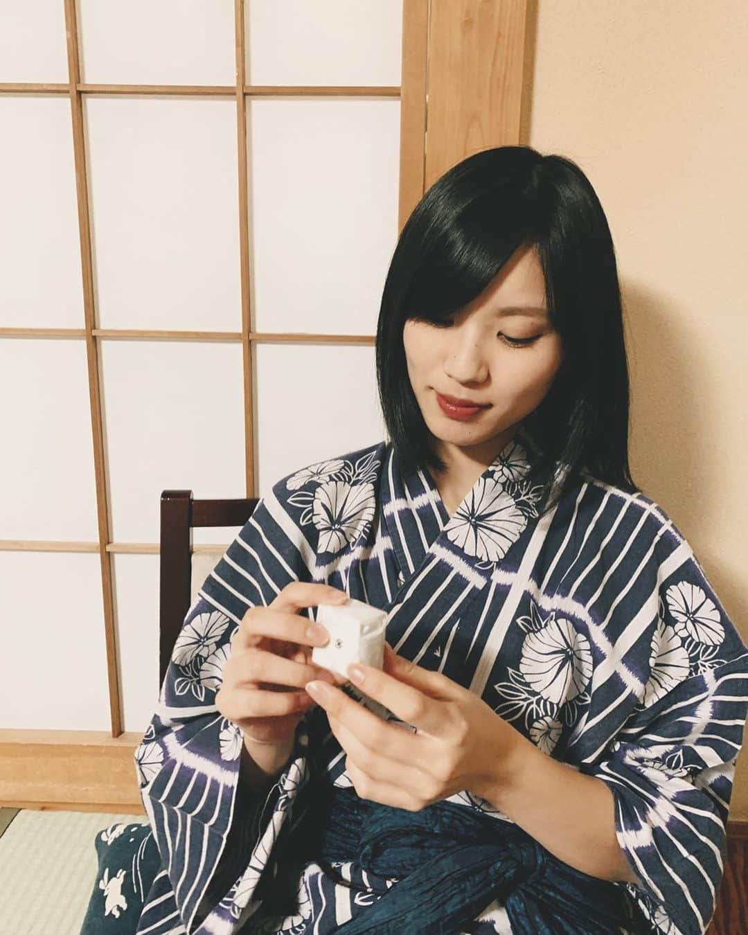 小林玲のインスタグラム：「.﻿ ﻿ ﻿ ﻿ 👘🍵﻿ ﻿ ﻿ #浴衣　#静岡旅行﻿ #japan #japanesegirl」