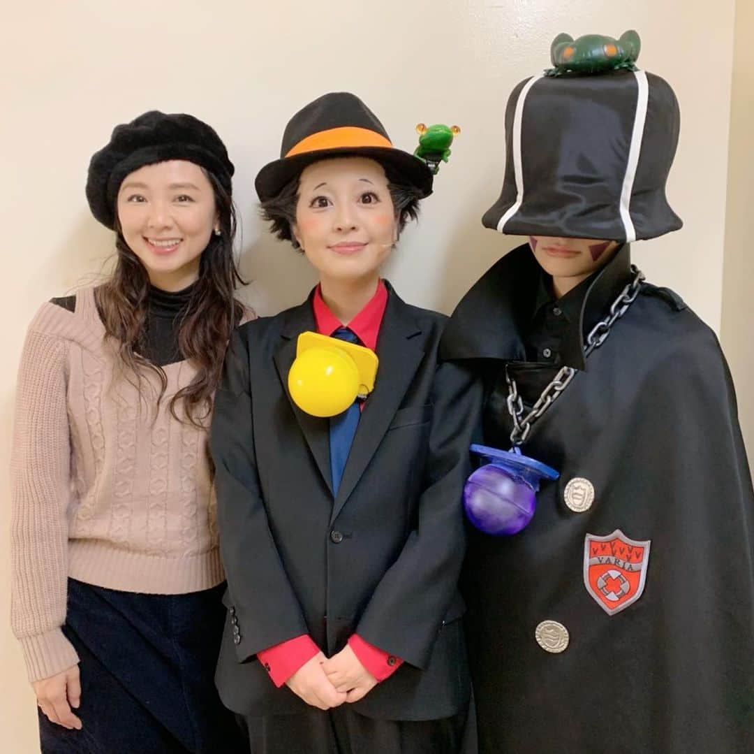 宍戸留美のインスタグラム：「#家庭教師ヒットマンreborn #リボステ #リボーン #ニーコ #甲斐千尋 #宍戸留美　#マーモン　#天王洲アイル #銀河劇場 #マーベラス　#vsヴァリアー編 #完結 #第3弾 #週刊少年ジャンプ #集英社 #天野明 #マンガ #家庭教師ヒットマンREBORN！#原作 #舞台 #殺陣 #声優 #役者」