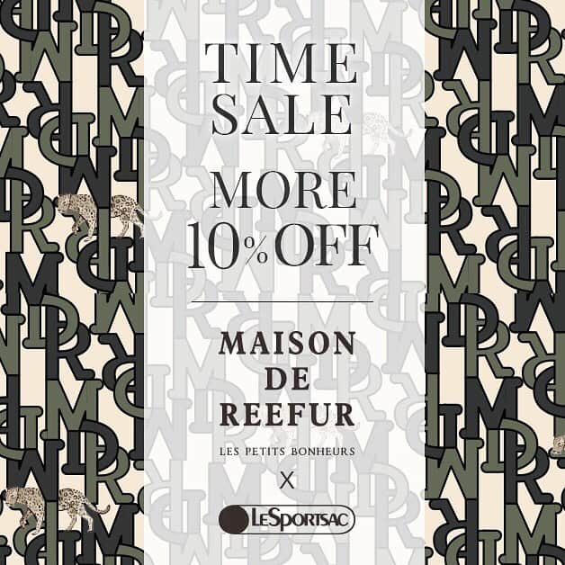 MAISON DE REEFURのインスタグラム：「. 【MERCI TIME SALE】 . MAISON DE REEFURでは、ブランド最終ともなるタイムセールを開催します。 . 話題の「LeSportsac(レスポートサック)」とのコラボレーションアイテムやバイヤーが買い付けたウエアや雑貨など、人気セレクトブランドがセールOFF率から《さらに》10％OFF！ . 【展開店舗】 ルミネエスト新宿店・博多店・OFFICIAL WEB SHOP・OFFICIAL GLOBAL SHOP・ZOZOTOWN店 ※ ルミネエスト新宿店・博多店では、 『2BUY 10％OFF キャンペーン』を開催中！ . #maisondereefur #reefur #bag #pouch #lesportsac #sale #wintersale #winter #winterfashion #fashion #logo #bag #pouch #collaboration #ロゴ #ポーチ #バッグ #レスポートサック #セール #リーファー #メゾンドリーファー #mercisale #merci #7年間ありがとう . . @maisondereefur @lesportsacjapan」