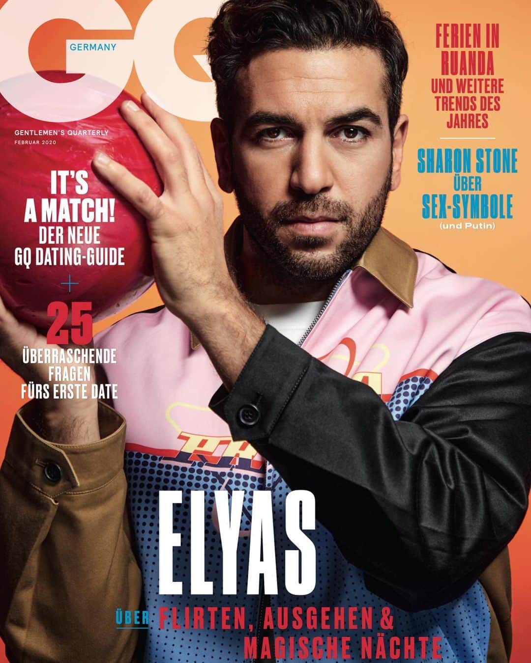 エリヤス・エンバレクのインスタグラム：「Ab heute ist die neue #gq_germany erhältlich und ich erzähle unter anderem von meinem neuen Film #Nightlife, der im Februar in den Kinos startet! Danke an die @gq_germany, den Fotografen @roderickaichinger, das gesamte Team und meine Stylistin @weekendwalther😘😘🚀」