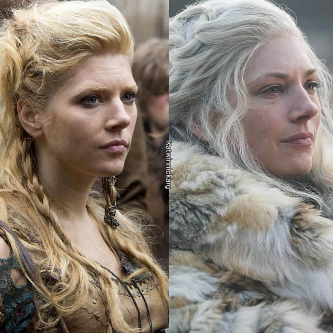 キャサリン・ウィニックさんのインスタグラム写真 - (キャサリン・ウィニックInstagram)「Lagertha throughout the  years. -  Season 1 vs Season 6」1月10日 5時56分 - katherynwinnick