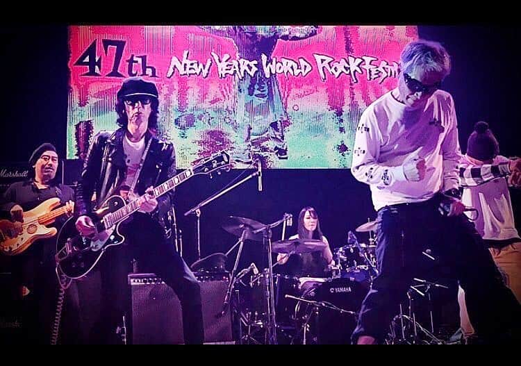 のインスタグラム：「#高木完&theband YUYA UCHIDA presents  47th NEW YEARS WORLD ROCK FESTIVAL-追悼　内田裕也 TV放映 フジテレビ 2020年1月10日 25:25～28:25」