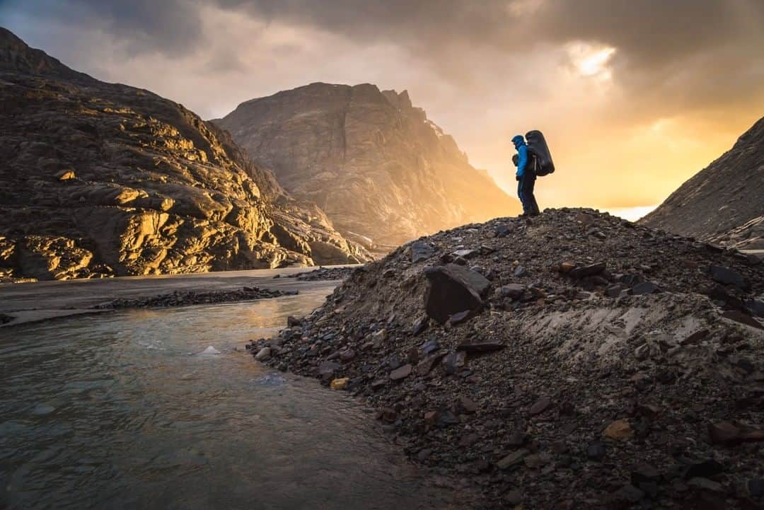 National Geographic Travelさんのインスタグラム写真 - (National Geographic TravelInstagram)「Photo by @michaelclarkphoto | Richie Graham stands on a mound near the base of the Corra Blance Sur Glacier at the Marconi Pass just before climbing up to the Patagonia Ice Cap near El Chaltén, Argentina. Traversing the ice cap a few years ago was one of the best trips I have been on. We were blessed with incredible weather, which in Patagonia means relatively calm winds and clear skies. Sitting on the rarely visited (save for climbers) backside of Cerro Torre on a clear day was a religious experience. #patagonia #argentina #chile #patagoniaicecap #elchalten」1月10日 22時08分 - natgeotravel