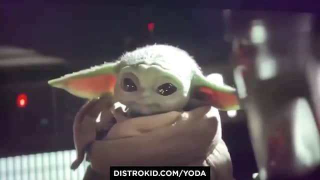 のインスタグラム：「Baby Yoda can’t stop🤷‍♂️ 曲を流し続けないと気が済まないベビーヨーダ👶 #OutsideInside #BabyYoda #YodaGenerator #Starwars #Distrokid #ベビーヨーダ #スターウォーズ」