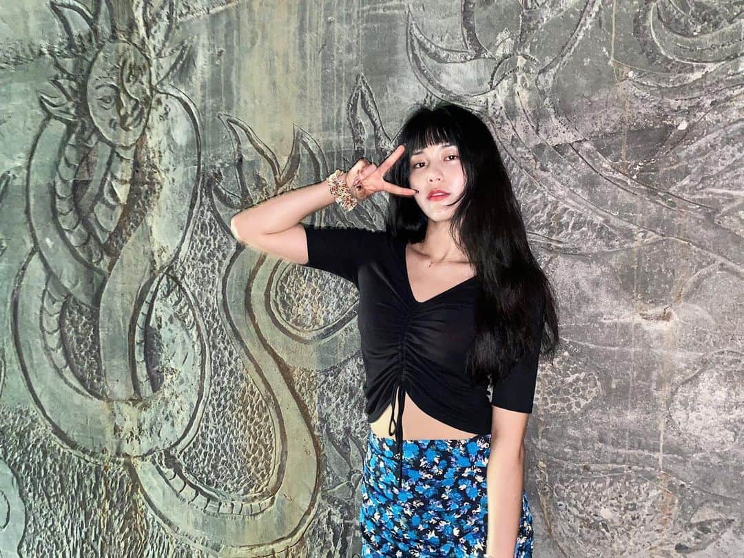 ヘジョンのインスタグラム：「사랑둥이들과 힐링중💕」