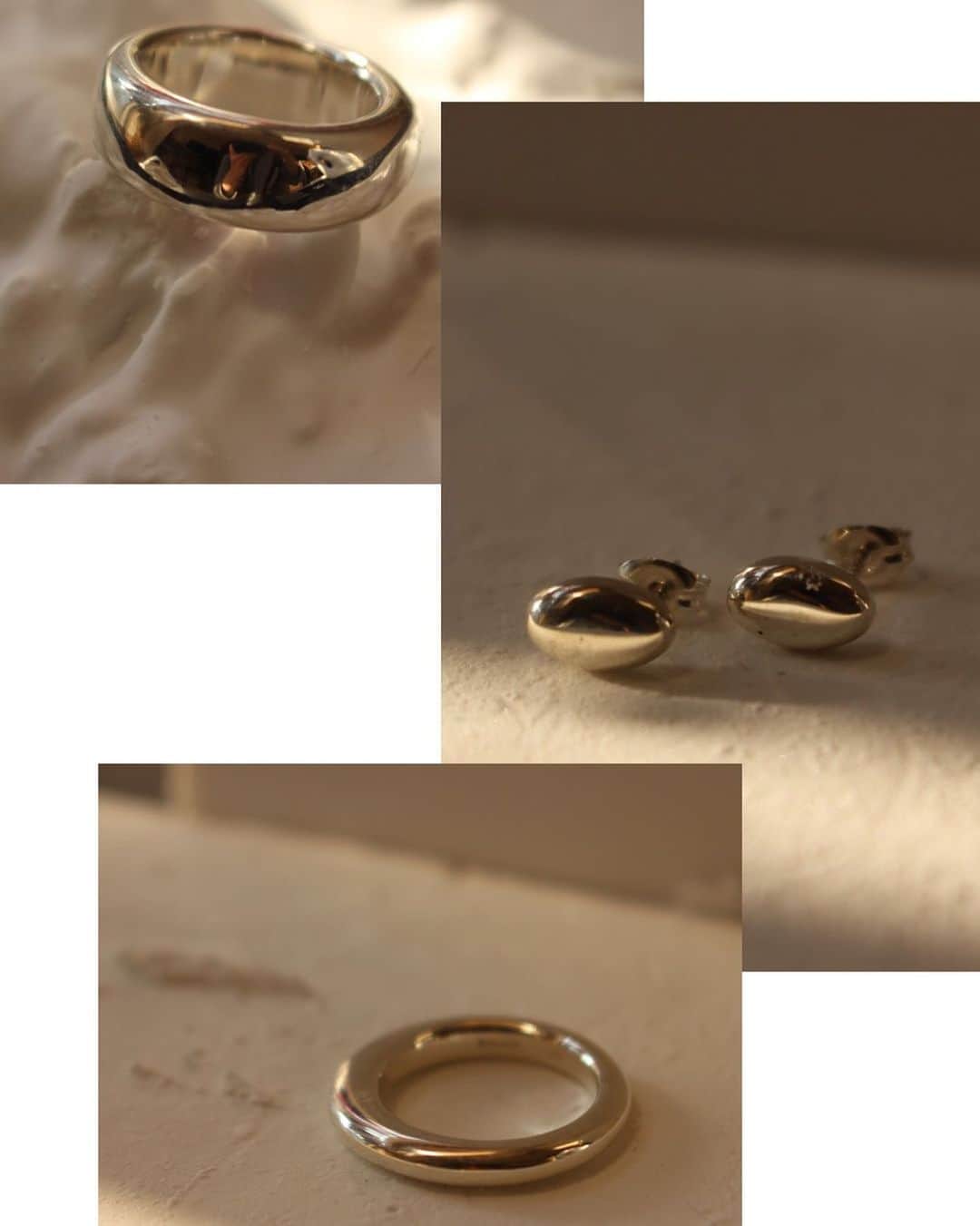 山﨑さおりさんのインスタグラム写真 - (山﨑さおりInstagram)「. 新作jewelry達です、、🤍 トロッとした質感、丸みに拘ったcollectionになりました😌 詳しい詳細は @emun_official に✔︎ オーダー開始は1/14(mon.)13:00〜です。 . . #emun_official  #emunjewelry」1月10日 17時52分 - saori_emunjewelry