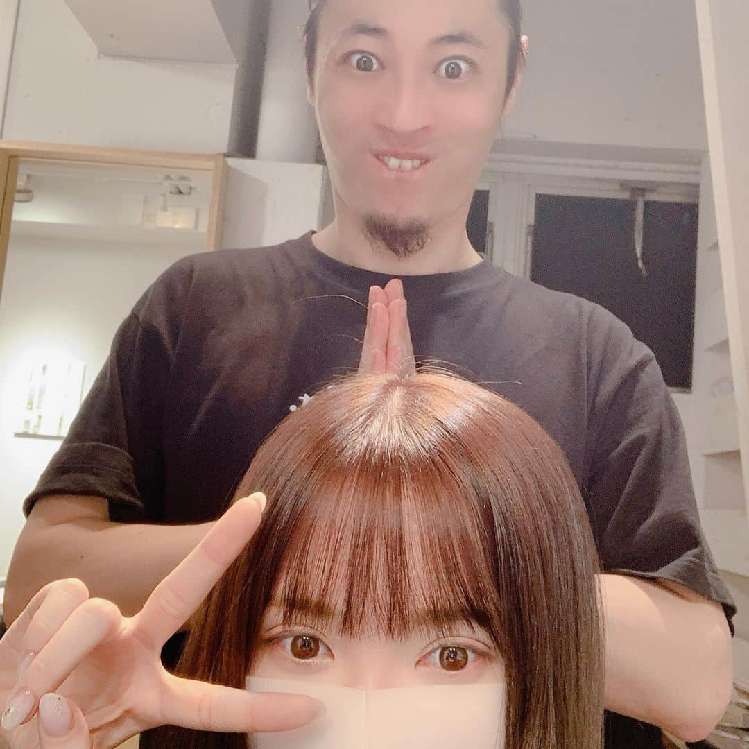 河西美希さんのインスタグラム写真 - (河西美希Instagram)「やっぱり前髪は人に切ってもらうのがい！ち！ば！！！！ん！！！！！！www」1月10日 20時36分 - mikipon1111