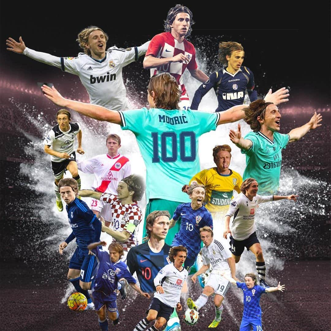 ルカ・モドリッチさんのインスタグラム写真 - (ルカ・モドリッチInstagram)「💯 goals in my career. ⚽🙏 @realmadrid @hns_cff @spursofficial @gnkdinamo @nkinterzapresic @hsk.zrinjski」1月11日 6時58分 - lukamodric10