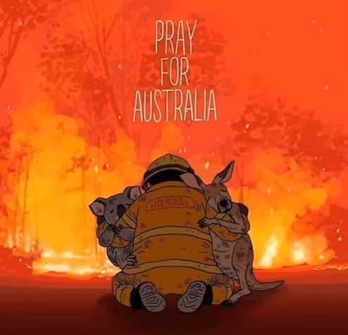 キム・ギバンのインスタグラム：「. 기도합니다.. 제발.. (사진이 문제가 되면 내릴게요..) . #prayforaustralia」