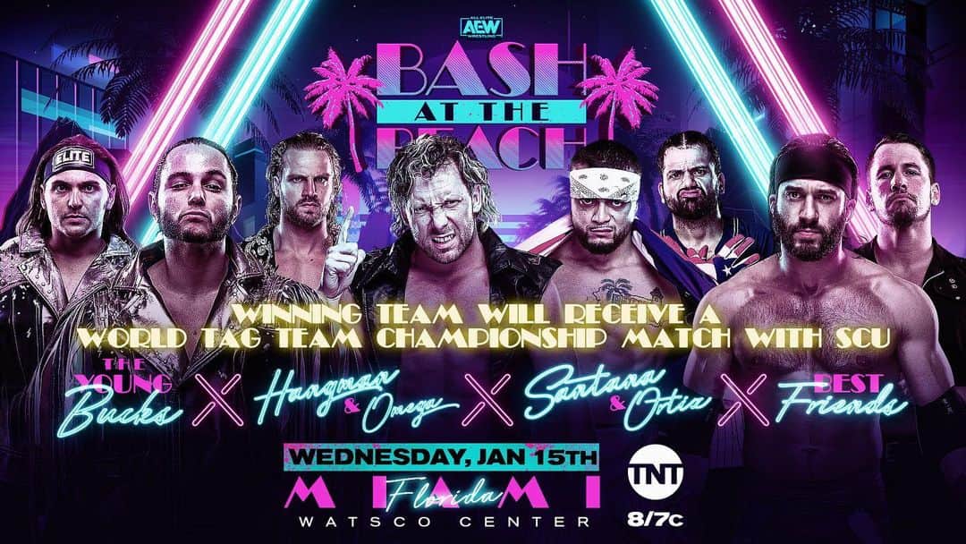 ニック・ジャクソンのインスタグラム：「Four way tag match in Miami!」