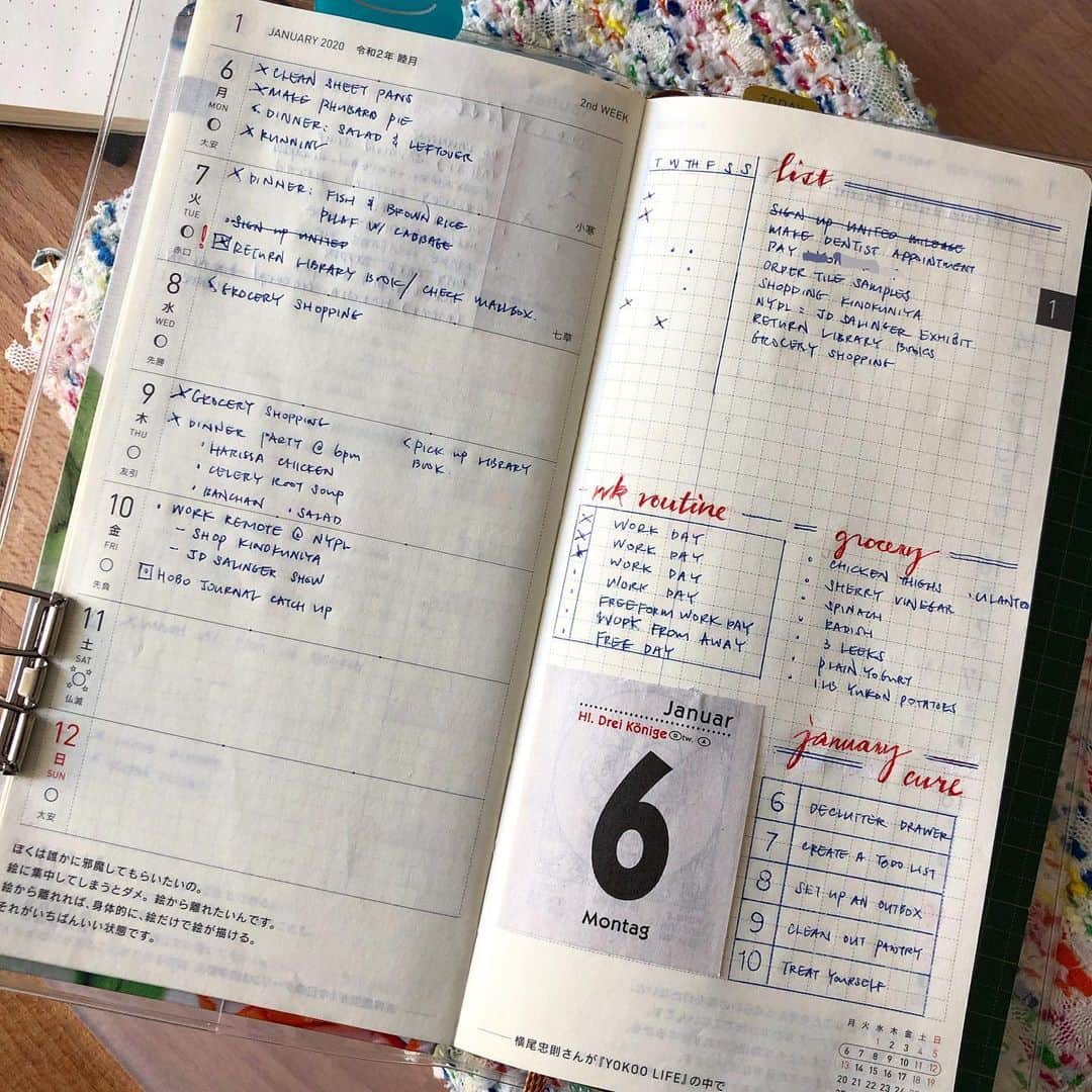 Dara M.さんのインスタグラム写真 - (Dara M.Instagram)「This week #hobonichiweeks #hobonichi #minimalistbujo #functionalplanning #bulletjournal #plannercommunity」1月11日 3時25分 - gothamhaus