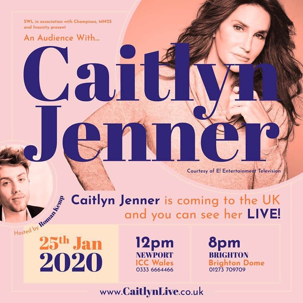 Caitlyn Jennerさんのインスタグラム写真 - (Caitlyn JennerInstagram)「Come and join me for the evening, and my jungle friend @romankemp will be asking me some questions! You can purchase tickets at」1月11日 4時29分 - caitlynjenner