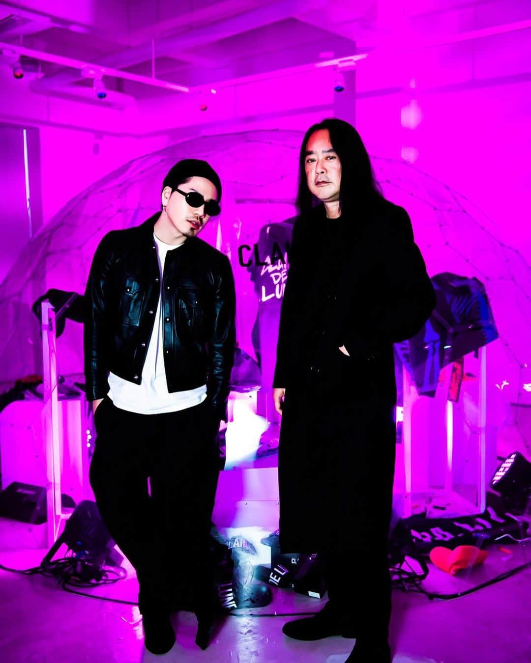 のインスタグラム：「@clairdelune_official_  @vansonleathers @spinellikilcollin @mine_denim  #HIROOMITOSAKA x #NOGUCHITSUYOSHI #登坂広臣 #野口強 Produce by CDL entertainment」