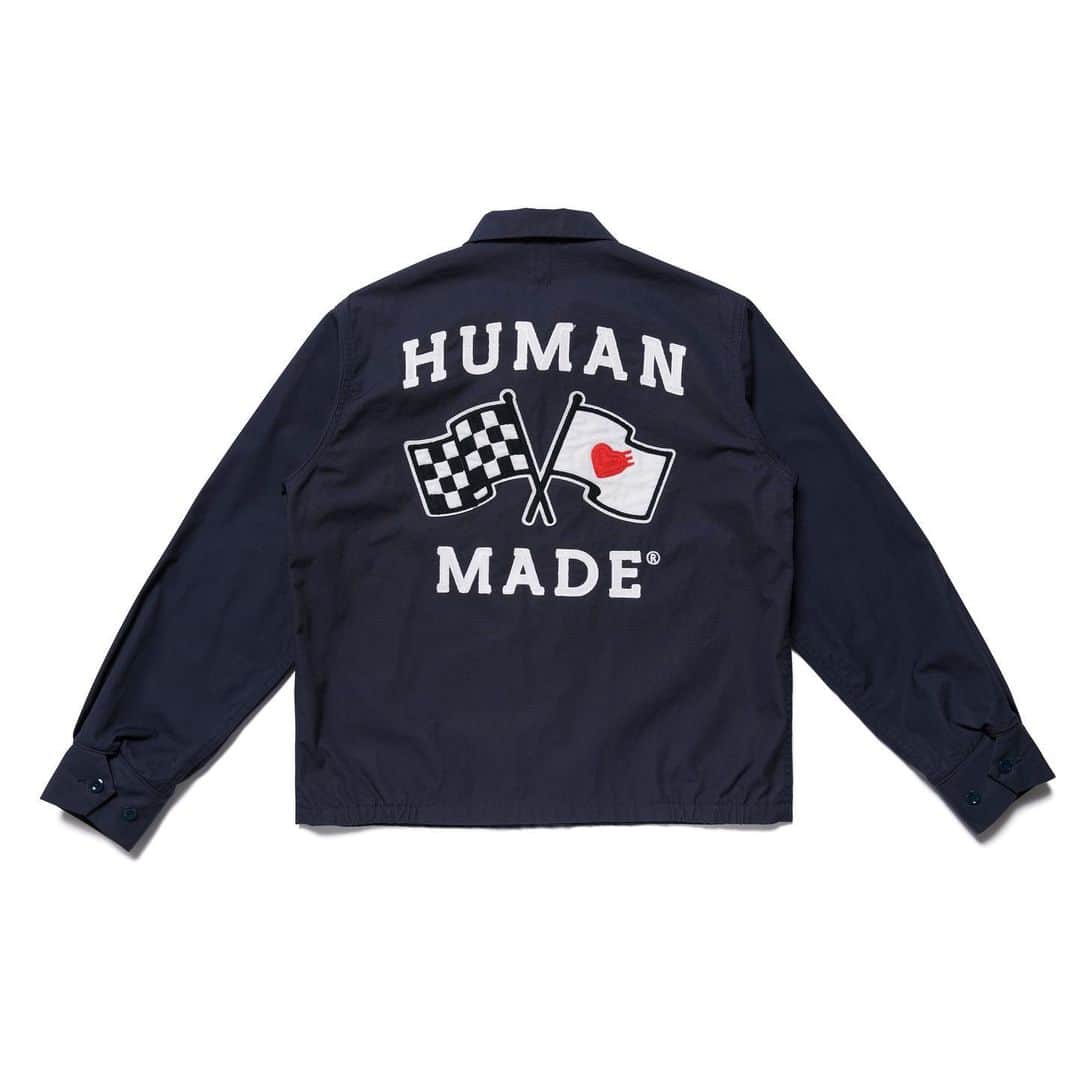 HUMAN MADEさんのインスタグラム写真 - (HUMAN MADEInstagram)「"DRIZZLER JACKET" now available in store and online. www.humanmade.jp  フロントにポケットを配したドリズラージャケットです。胸元のチェーン刺繍や背面のアップリケ刺繍が特徴です。 Drizzler jacket with front pocket with embroidery and applique graphic.」1月11日 11時04分 - humanmade