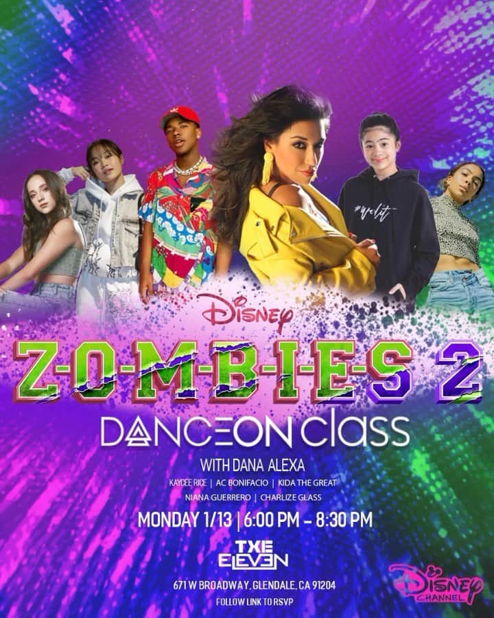 Niana Guerreroのインスタグラム：「flying all the way to LA to dance with @disneyzombies and @danaalexa_ in a crazy Zombies vs Cheerleaders battle! Come hang with me on1/13 – sign up via @danceon to get your spot! @disneychannel #Zombies2 #ad」