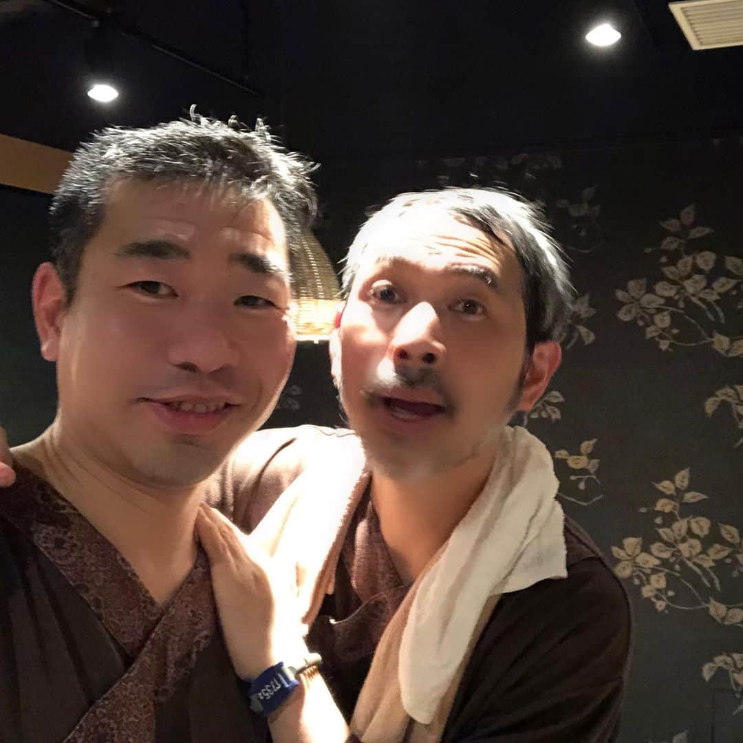 のインスタグラム：「テルマー湯でトークイベント後にプライベートトーク。今年も色々頑張ろうと思いました。カツキさんありがとうございます！ #サ道　#テルマー湯イベント #サウナ #タナカカツキ」