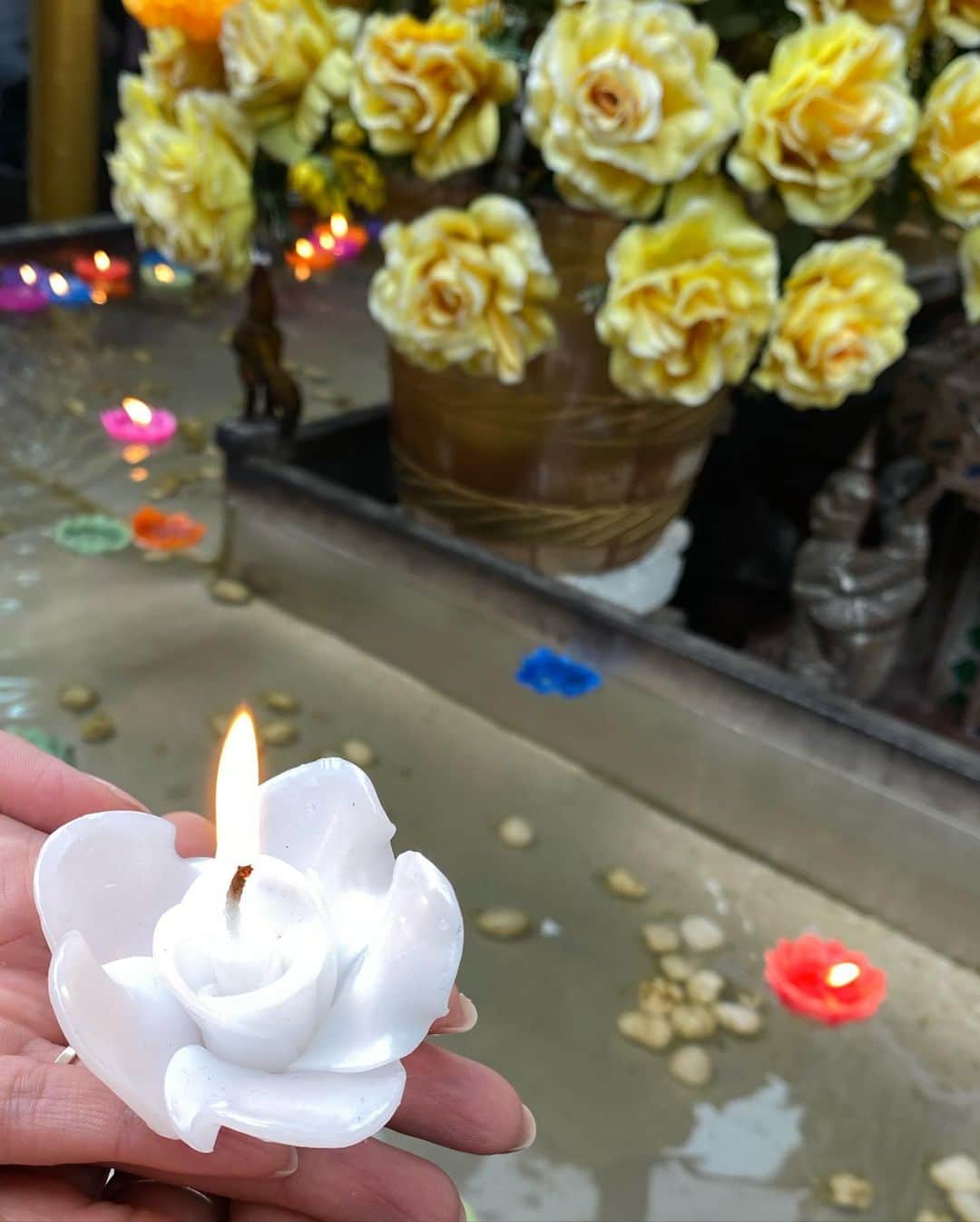 サニー・レオーネさんのインスタグラム写真 - (サニー・レオーネInstagram)「One last stop at this beautiful local temple. Prayed and felt great to be blessed by the Buddhist Monk. Love it here in Thailand! And all with my best friend @dirrty99  Can anyone translate my number “58” ?? #thailand #bangkok」1月11日 20時35分 - sunnyleone