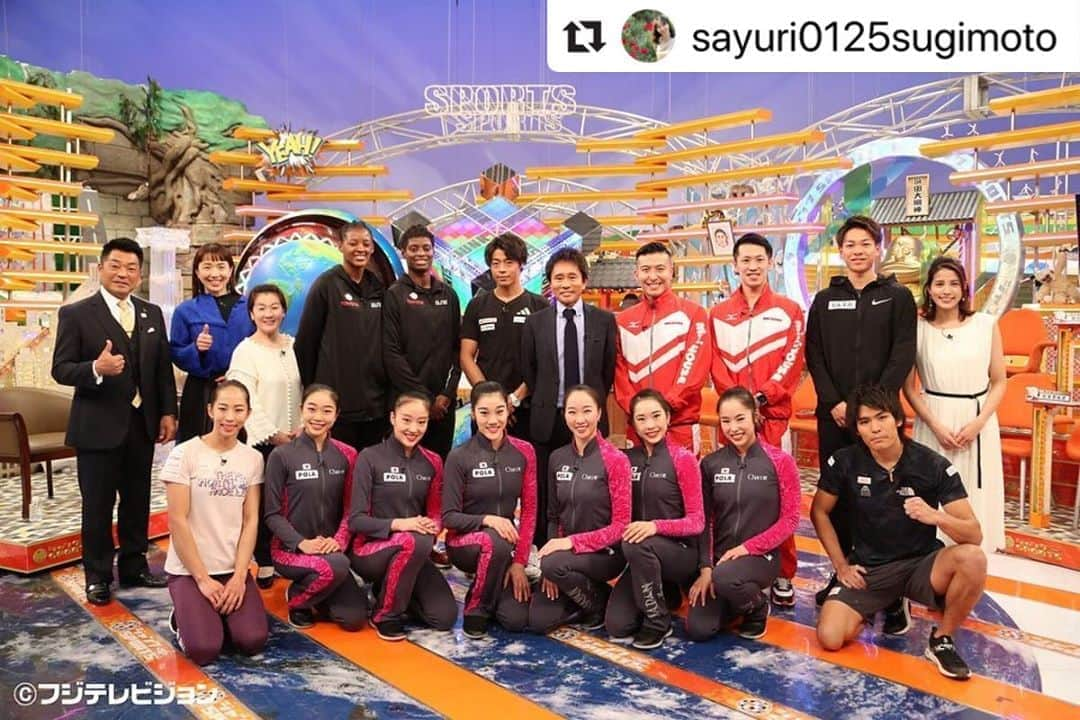 松原梨恵さんのインスタグラム写真 - (松原梨恵Instagram)「#Repost @sayuri0125sugimoto with @make_repost ・・・ ・ フジテレビ全国放送！ 🗓2020年1月12日 ⏰19：00～21：54 📺ジャンクSPORTS ・ ※急遽放送内容の変更が生じる場合もございます。  お時間ある方は是非見て下さい👼 ・ ・ #ジャンクスポーツ #新体操　🤸‍♀️ #フェアリージャパンPOLA #アスリート #バスケ　⛹️‍♀️ #カヌー　🛶 #飛び込み　🌊 #陸上　🏃‍♂️ #クライミング　🧗‍♀️」1月11日 21時33分 - erierie38