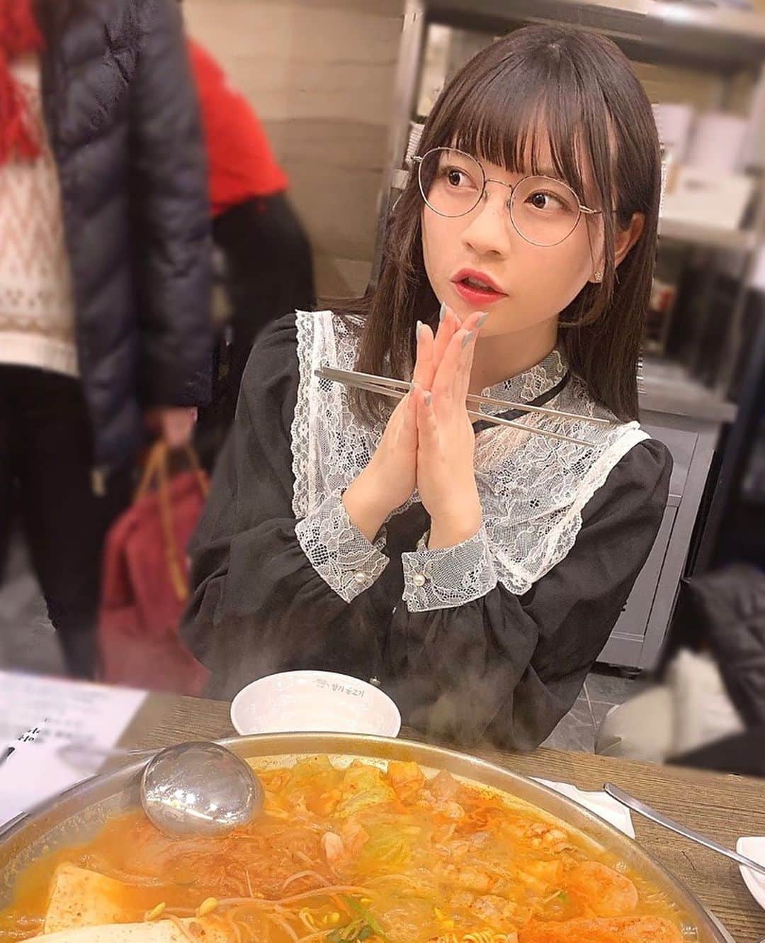 廣川奈々聖のインスタグラム：「人生初の韓国に来ました🐶✈️ いっぱい観光する〜！﻿ ﻿ おすすめあったら教えてください ☺︎﻿ ﻿ ・﻿ ・﻿ ・﻿ ・﻿ ・﻿ ・﻿ ﻿ #韓国旅行#ソウルグルメ」