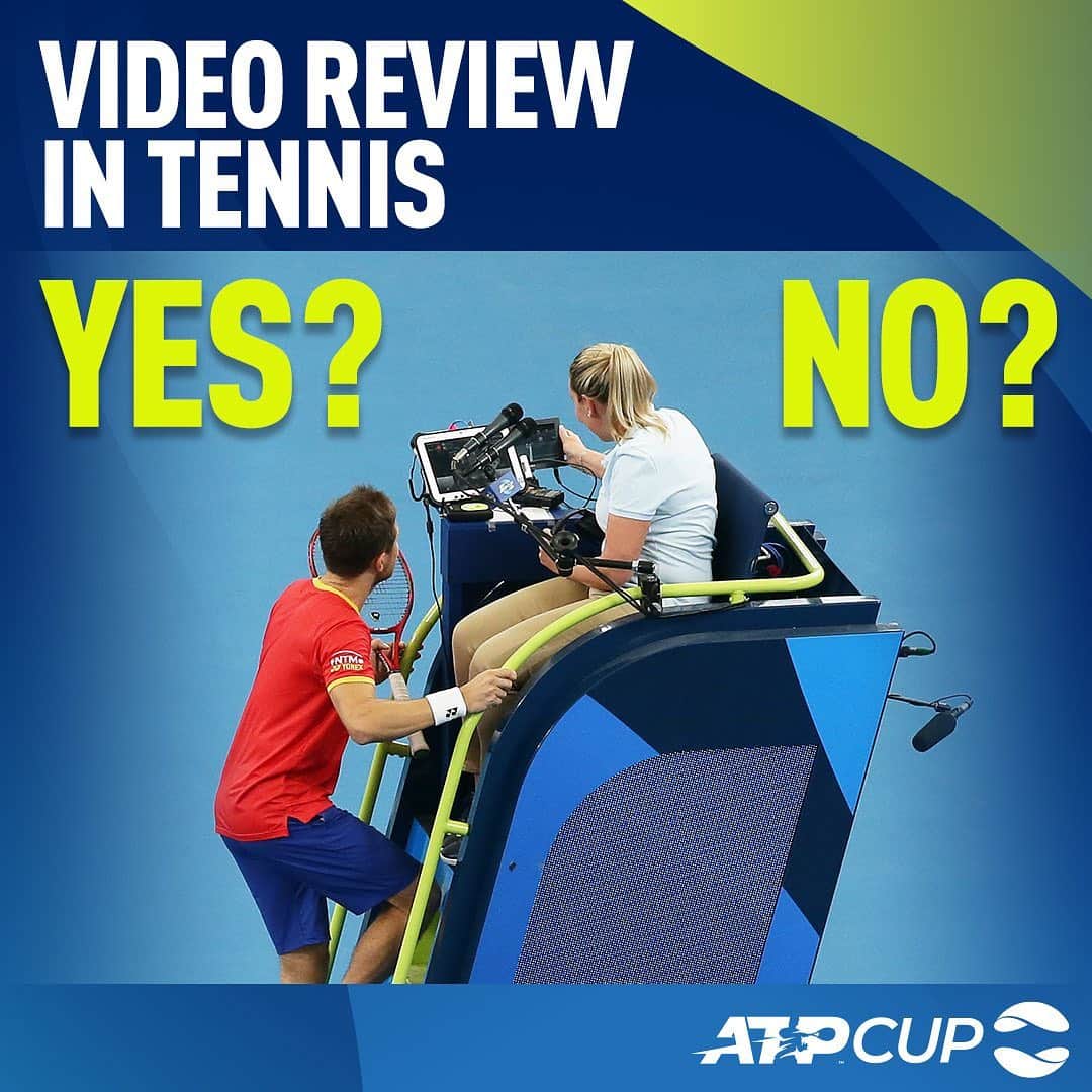 ATP World Tourさんのインスタグラム写真 - (ATP World TourInstagram)「Video Review has come into action at the @atpcup!  Do you 👍 or 👎 the innovation? #ATPCup」1月12日 0時01分 - atptour
