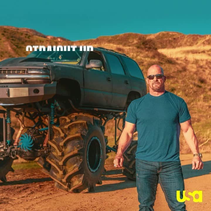 ストーン・コールド・スティーブ・オースチンのインスタグラム：「Oh Hell Yeah!!! This summer we will be BACK for Season 2!!!#StraightUpSteveAustin @usa_network」