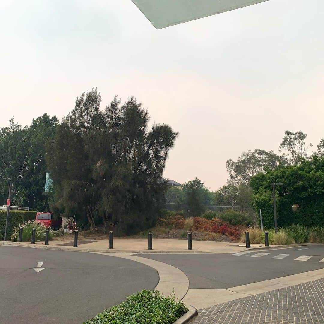 村中恭兵さんのインスタグラム写真 - (村中恭兵Instagram)「写真では分かりづらいですが、雲ではなく火災の煙がきています。 ニオイも燃えた後のニオイがしています。  #森林火災#シドニー#早くおさまって欲しい」1月12日 8時39分 - kyoheimuranaka