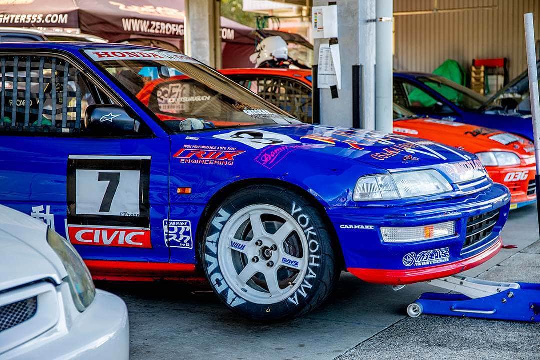 のインスタグラム：「_ WHARP RACING ACROSS Honda EF9 CIVIC _ _ Shot on 4-Nov 2019 "HONDA VTEC ONE MAKE RACE Rd.4" at Suzuka TWIN Circuit owner: @carmakeacross photo: @mistbahn _ _ JP) 2019年11月4日 鈴鹿ツインサーキット、ゼロファイターさん主催「HONDA VTEC ONE MAKE RACE Rd.4」で撮影。 _ _ #hondavteconemakerace #zerofighterautocustom #suzukatwincircuit #suzukatwin #鈴鹿ツイン #鈴鹿ツインサーキット #carmakeacross #wharpracing #瞬間移動 #civic #hondacivic #ホンダシビック #シビック #ctr  #ef9 #efcivic #osakajdm #kanjo #kanjostyle #kanjoracer #kanjozoku #trackcar #trackspec #trackstance #timeattack #timeattackjapan #hondasontrack」