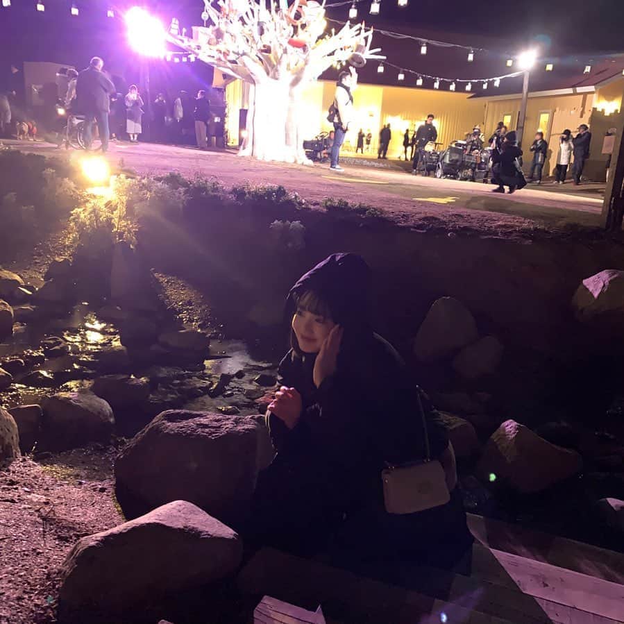 白井杏奈のインスタグラム：「・ 朝より昼より夜が好き🔦🔦」
