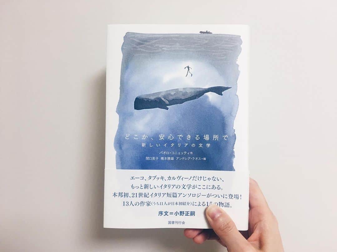 藤野可織のインスタグラム：「信濃毎日新聞1/12掲載の書評は、パオロ・コニェッティ他　関口英子 橋本勝雄 アンドレア・ラオス=編『どこか、安心できる場所で  新しいイタリアの文学』（国書刊行会）です。私は「捨て子」と表題作、それから字数の都合で言及できなかったのですが「隠された光」がとても好きでした。」