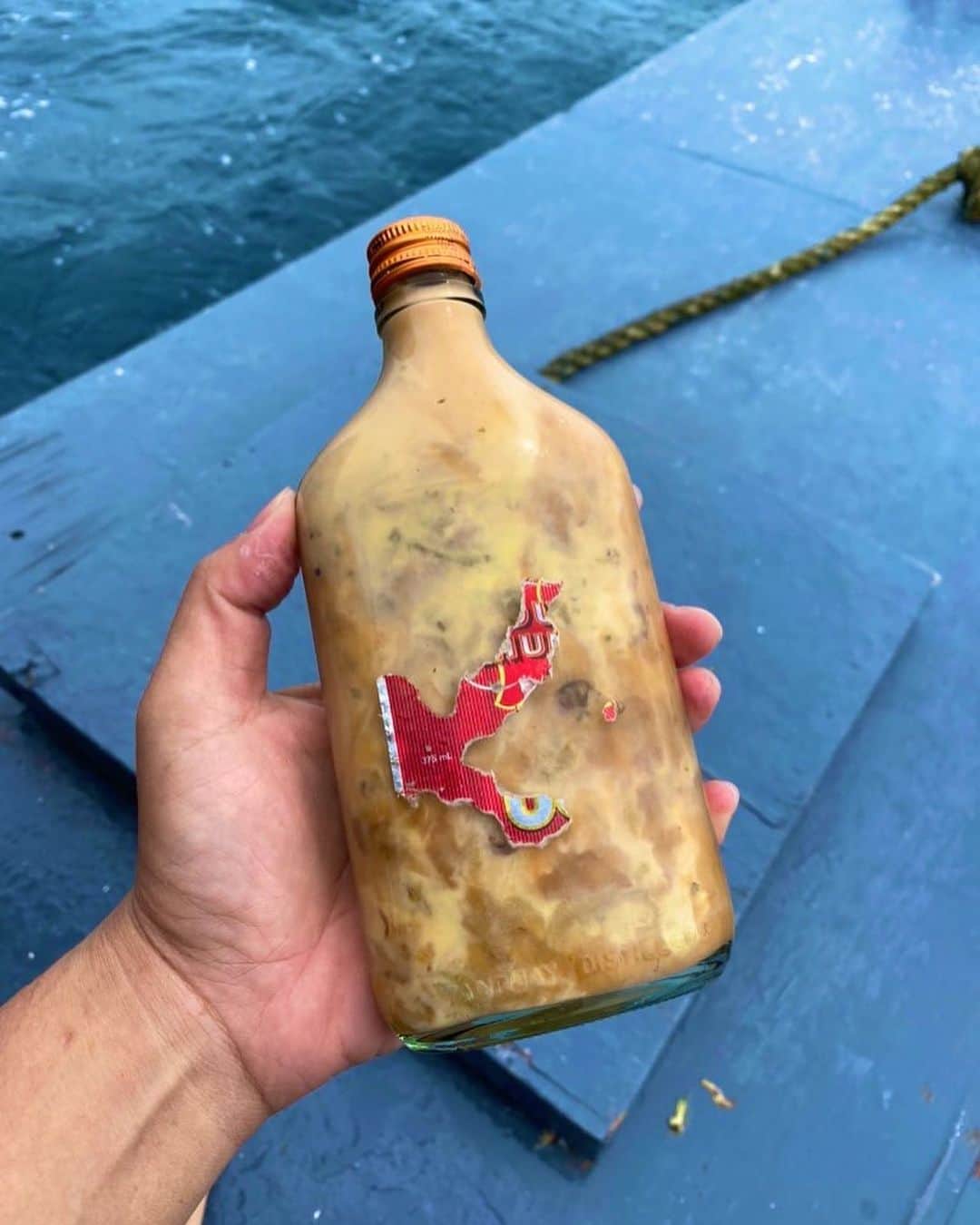須藤元気さんのインスタグラム写真 - (須藤元気Instagram)「漁が出来なかったので島に立ち寄りウニ瓶(1瓶100ペソ、約200円)を買いました。コーンライスを船上で炊いてウニ丼を作りました。 #フィリピン #今日の昼ごはん」1月12日 16時03分 - sudogenki