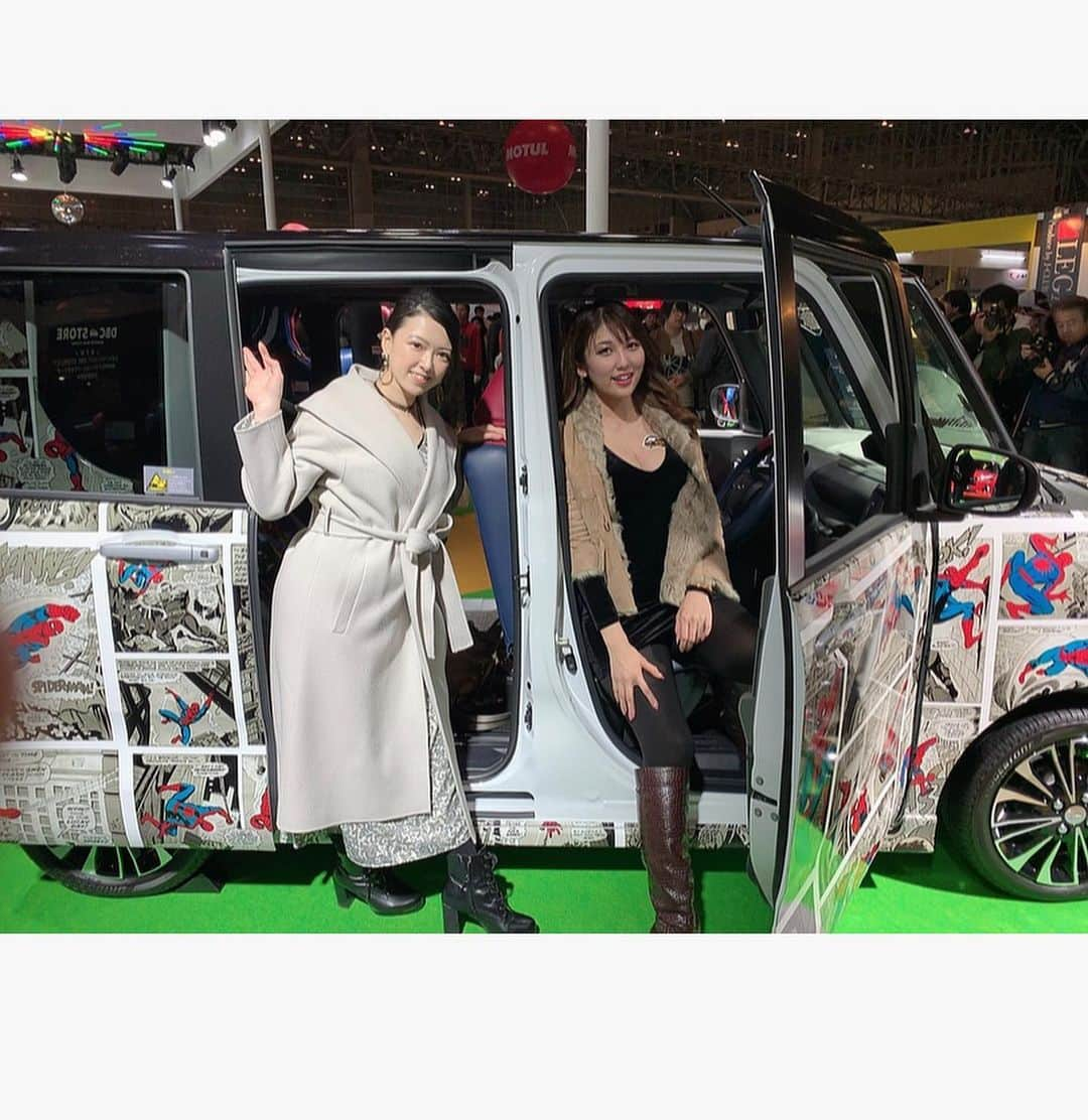 神谷麻美さんのインスタグラム写真 - (神谷麻美Instagram)「#スパイダーマン 発見❤💙❤💙 #spiderman の車❤✨(๑✪ω✪๑)ｶﾜｨｨ♡❤✨🕸💙 #オートサロン 🚗 ³₃❤💙」1月12日 16時18分 - asamice428