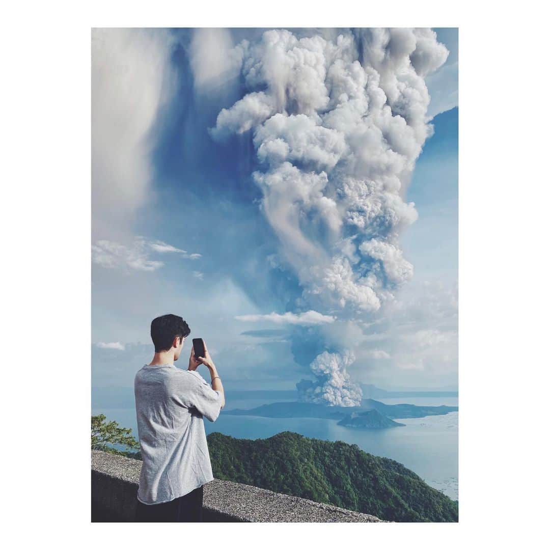 長田翔恩のインスタグラム：「woah... #taalvolcano」